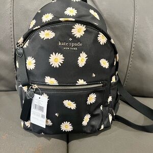 Kate Spade Black Floral Backpack